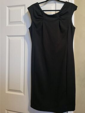 Calvin Klein Black Midi Sheath Dress